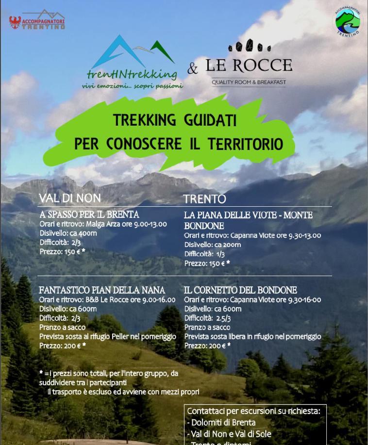 Le Rocce Val Di Non - Quality Room & Breakfast Tassullo Eksteriør billede